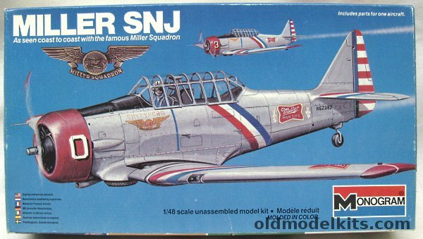 Monogram 1/48 Miller SNJ - Miller Squadron Issue, 5307 plastic model kit